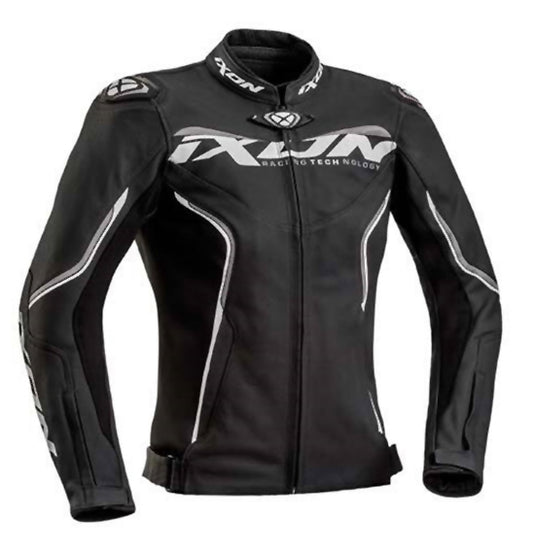 Ixon TRINITY LADY Jacket Blk/Wht/Gry - Sport Leather