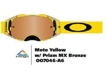 Oakley Airbrake - Moto Yellow MX goggles with Prizm Bronze Lens