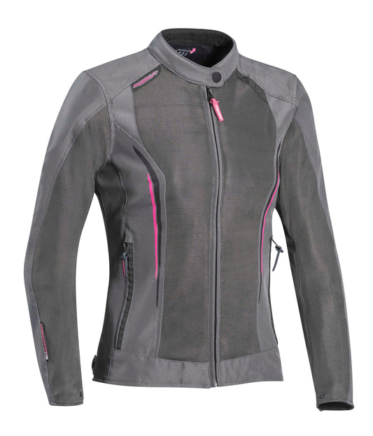 IXON COOL AIR LADY TEXTILE JKT GRY/PINK MD