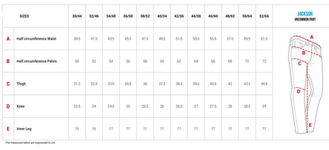 Jackson-size-chart