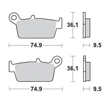 BRAKE PAD REAR MOTO MASTER PRO SINTERED FOR GASGAS HONDA KAWASAKI SUZUKI YAMAHA