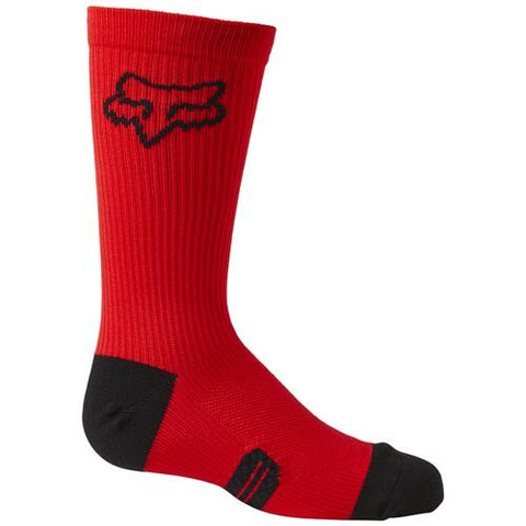 FOX YOUTH 180 LEAN SOCKS [FLO RED]