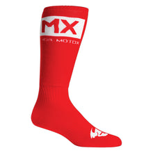 Socks Thor Mx Youth Solid Red/White Size 1 6