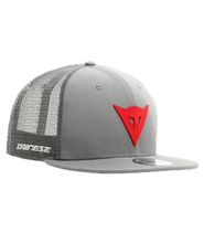 Dainese 9Fifty Trucker Snapback Cap - Grey/Red