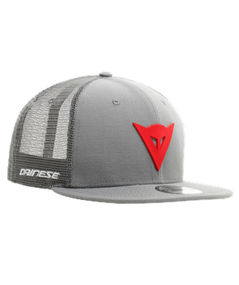 Dainese 9Fifty Trucker Snapback Cap - Grey/Red