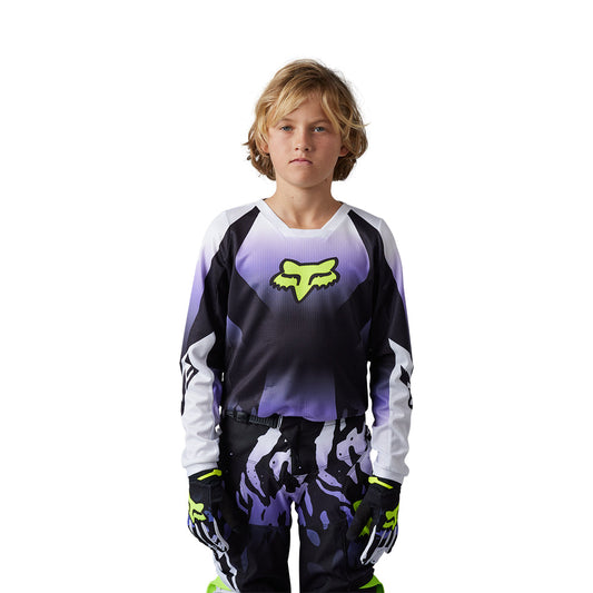 FOX 180 YOUTH MORPHIC JERSEY [BLACK/WHITE]