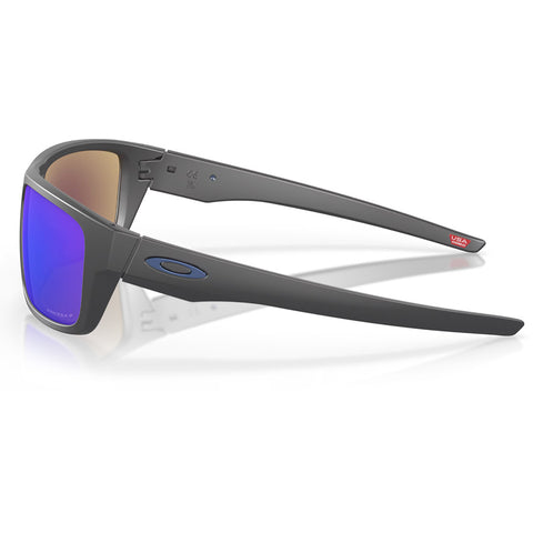 0OO9367-0660 Oakley Drop Point Sunglasses Matte Dark Grey Frame with PRIZM Sapphire Polarized Lens