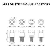 Scooter/Motorcycle - Mirror Stem Mount Adaptor Kit