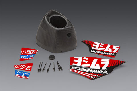 Yoshimura RS-12 end cap Replacement kit - Carbon Fibre