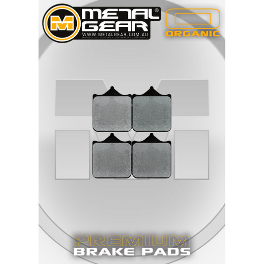 Brake Pads Front Metal Gear Organic