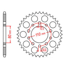 SPROCKET REAR OE STEEL 1332 37T #525