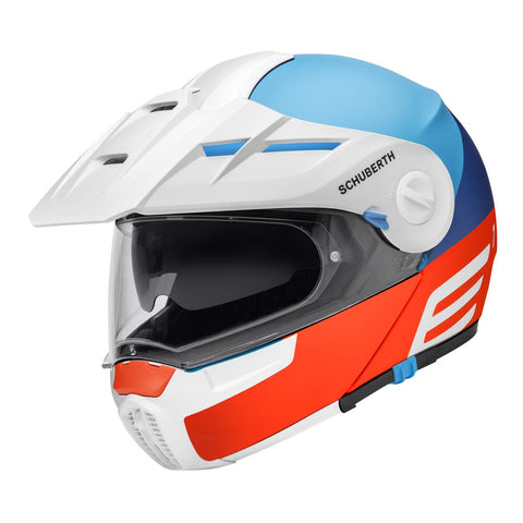 SCHUBERTH E1 Adventure Helmet - Cut Blue