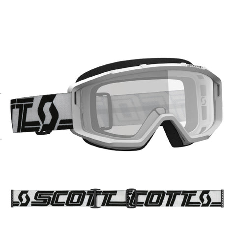 Scott Primal Goggle White_Black with Clear Lens