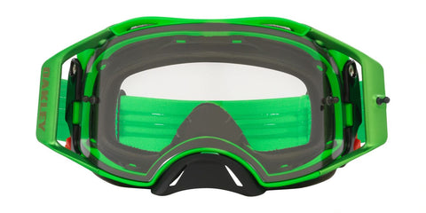 Oakley Airbrake - Moto Green MX goggles with Clear Lens