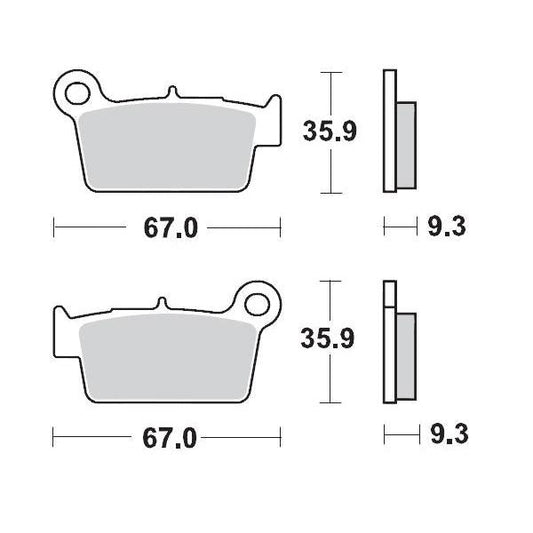 BRAKE PADS REAR MOTO MASTER NITRO SPORT APRILIA BETA GAS GAS KAWASAKI SUZUKI YAMAHA