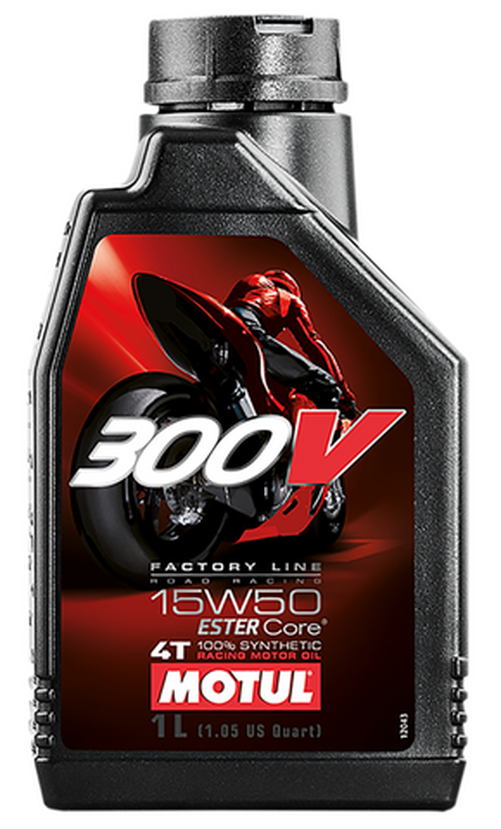 Motul 300V 4T Factory Line 15W50 Fully Synthetic Oil 1L