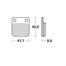 BRAKE PAD FRONT MOTO MASTER STANDARD SINTERED FRONT YAMAHA REAR HUSQVARNA