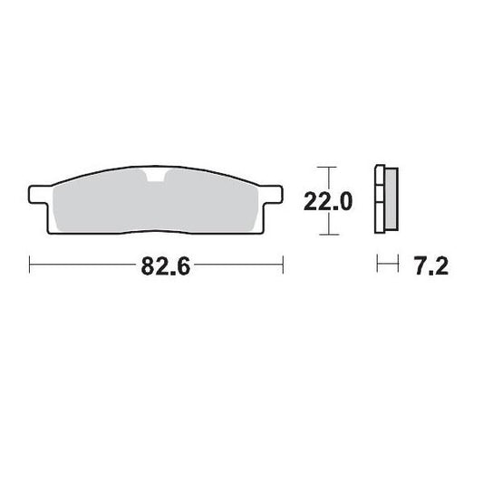 BRAKE PAD MOTO MASTER NITRO SINTERED FRONT YAMAHA YZ65 18-21 YZ80 93-01 YZ85 02-21 TTR125 00-18