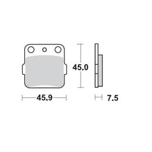 BRAKE PAD FRONT MOTO MASTER PRO SINTERED FOR ARCTIC CAT HONDA KAWASAKI SUZUKI YAMAHA