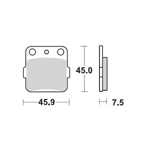 BRAKE PAD FRONT MOTO MASTER PRO SINTERED FOR ARCTIC CAT HONDA KAWASAKI SUZUKI YAMAHA