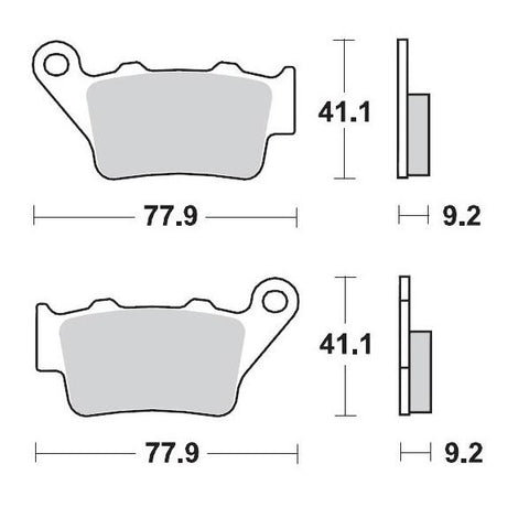 BRAKE PADS REAR MOTO MASTER PRO SINTERED FOR GASGAS HUSABERG HUSQVARNA KTM YAMAHA