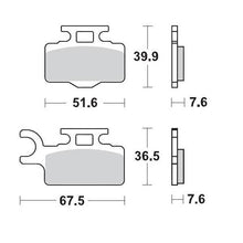 BRAKE PADS FRONT MOTO MASTER RACING SERIES KAWASAKI KX65 0-21 SUZUKI RM65 03-05