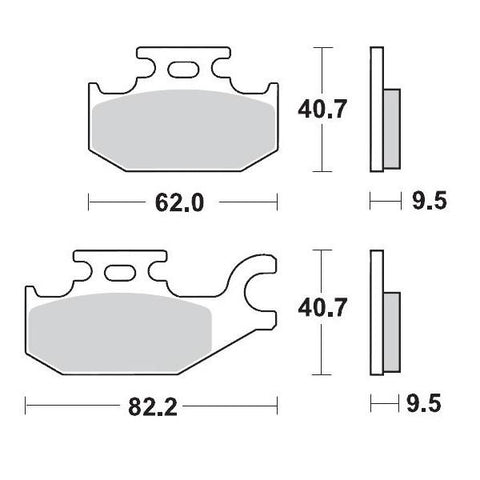 BRAKE PADS FRONT MOTO MASTER PRO SINTERED CAN AM YAMAHA