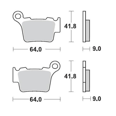 BRAKE PADS REAR MOTO MASTER NITRO SPORT BMW HUSABERG HUSQVARNA KTM SHERCO