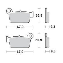 BRAKE PADS REAR MOTO MASTER PRO SINTERED APRILIA BETA GASGAS KAWASAKI SUZUKI TM RACING YAMAHA