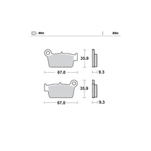 Brake Pads Rear Moto Master Nitro Aprilia Beta Gas Gas Kawasaki Suzuki Yamaha