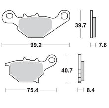 BRAKE PADS REAR MOTO MASTER PRO SINTERED FOR SUZUKI RM85 RM85L 05-21