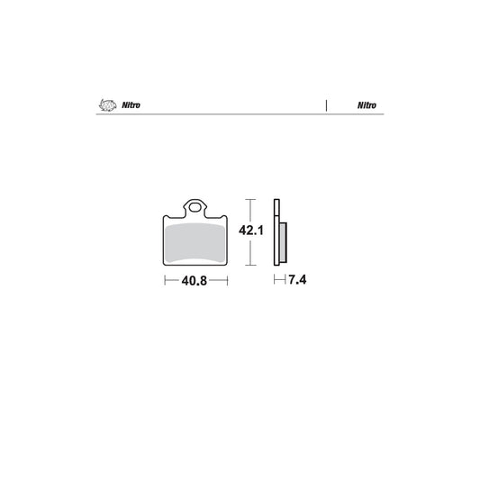 Brake Pads Rear Moto Master Nitro For Husqvarna Ktm Freeride