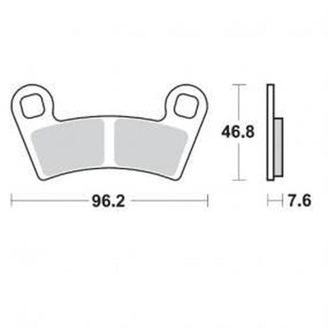 BRAKE PADS FRONT MOTO MASTER NITRO SERIES POLARIS OUTLAW REAR POLARIS SCRAMBLER POLARIS SPORTSMAN