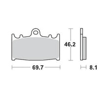 BRAKE PADS MOTO MASTER SINTER PRO RACING GP FRONT PAD SUPERMOTARD