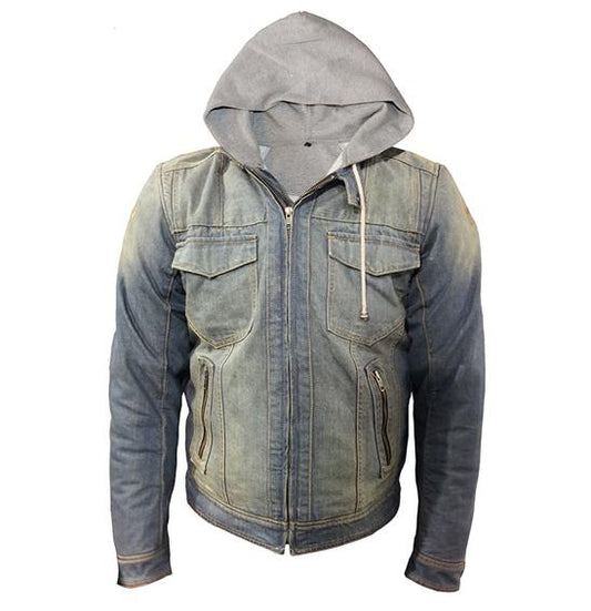 Bull-It Denim Roadster Hoodie Sml Mens Laser4 Jacket Closeout