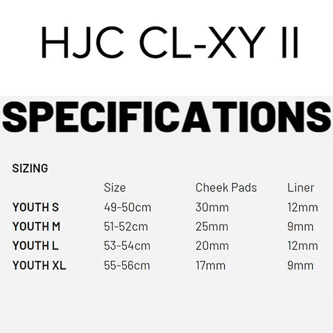 CL-XY II SIZING