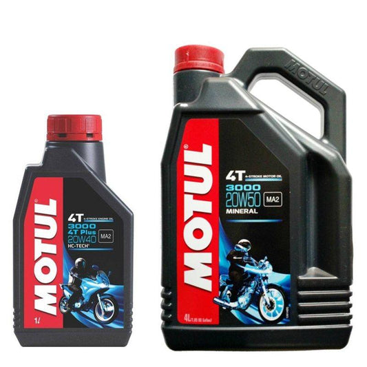 Motul 3000 Plus 4T 20W50 Mineral Oil 4L