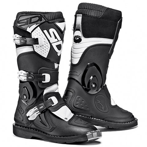 SIDI FLAME YOUTH MX BOOT Black White