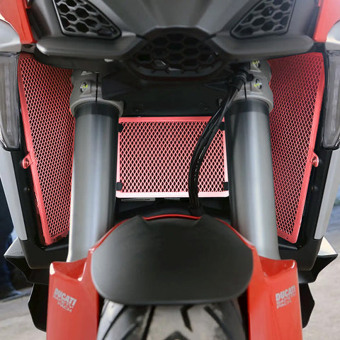 Radiator Guard and Oil Cooler Guard Kit for Ducati Multistrada V4/ V4S/ V4 Sport '21- Red