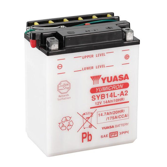 YUASA SYB14LA2PK - comes with acid pack