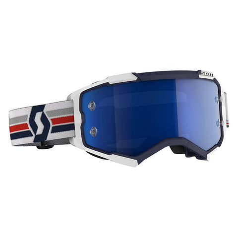 Fury Goggle Blue/White Blue Chrome Works