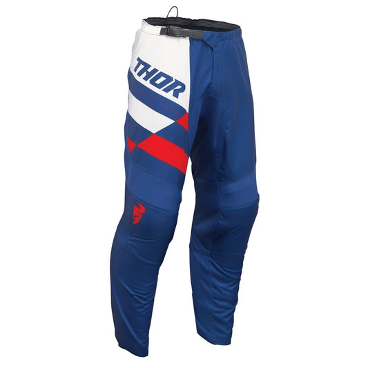 Thor Sector Checker Pants Youth Navy/Red