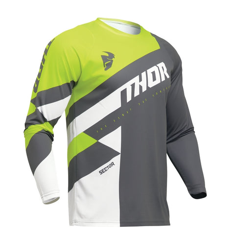 Thor Sector Checker Jersey Youth Gy/Ac