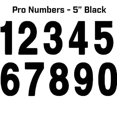 FACTORY EFFEX - Pro Numbers - 5" Black