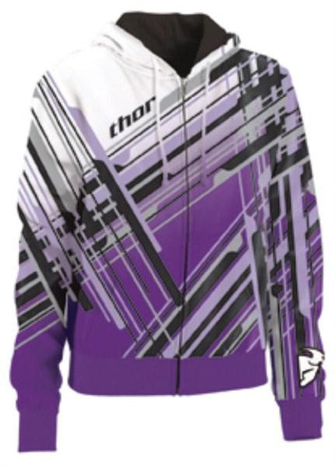 Hoody Zip Thor Stix Womens Purple