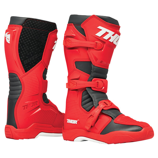 Thor Blitz XR Boots Red/Charcoal