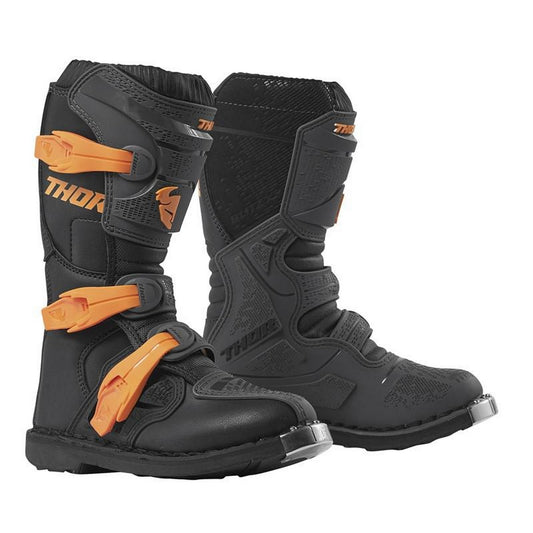 THOR MX BLITZ XP YOUTH CHARCOAL ORG BOOT