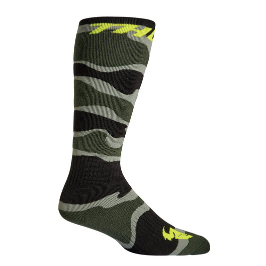 THOR MX SOCKS CAMO GREEN/ACID