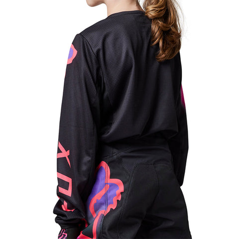 FOX YOUTH GIRLS 180 TOXSYK JERSEY [BLACK/PINK]