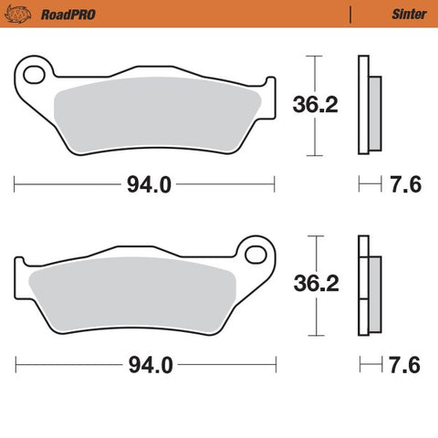 BRAKE PADS FRONT MOTO MASTER SINTERED APRILIA HONDA HUSQVARNA KTM YAMAHA